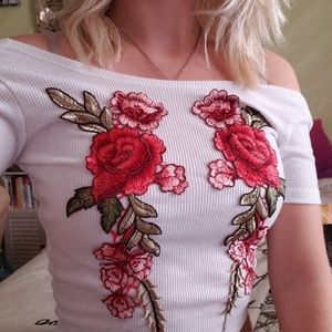 Floral crop top